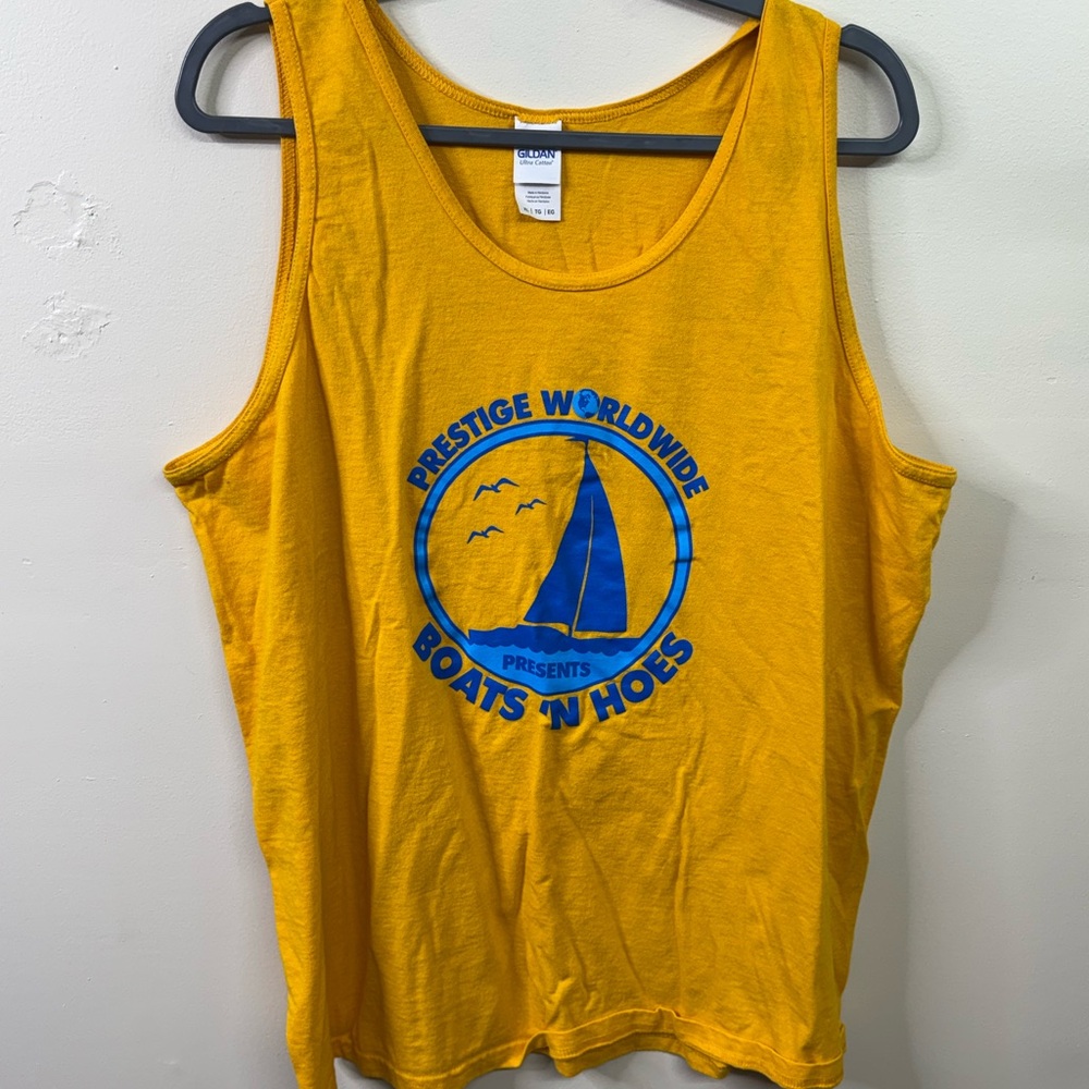 Gildan Mustard Yellow Scoop Neck Tank Top